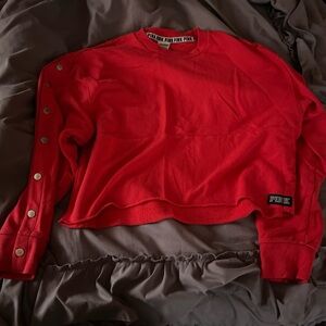 PINK Victoria's Secret Bold Red Crew Neck Sweater